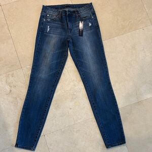 Tractr Dark Blue Skinny Jeans